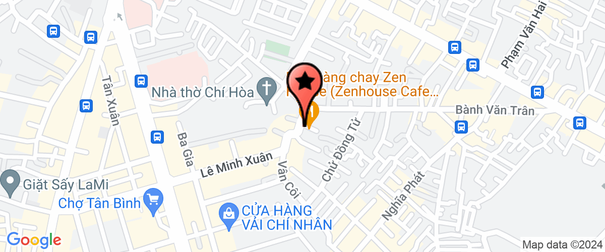 Bản đồ đến Nhà hàng chay Zen House