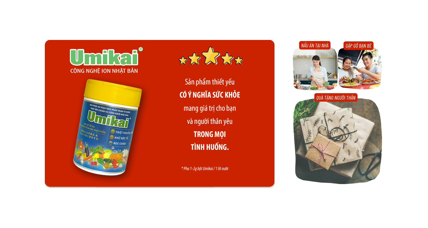 Sản phẩm thiết yếu, có ý nghĩa sức khoẻ