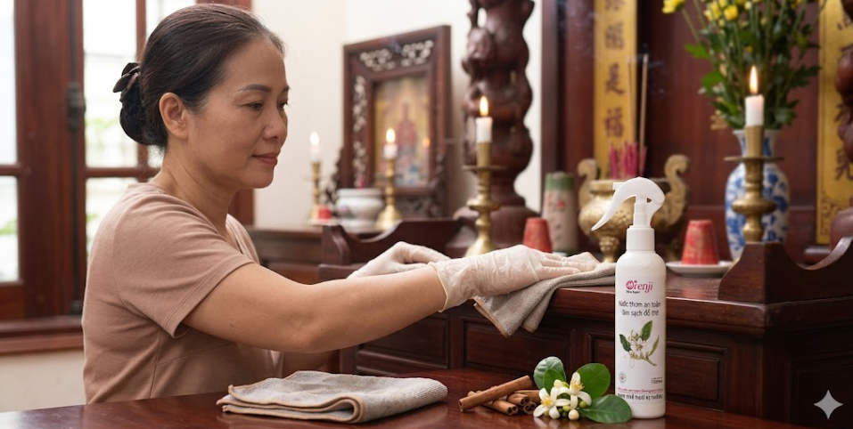 ORENJI - Nước thơm an toàn làm sạch đồ thờ (250ml)